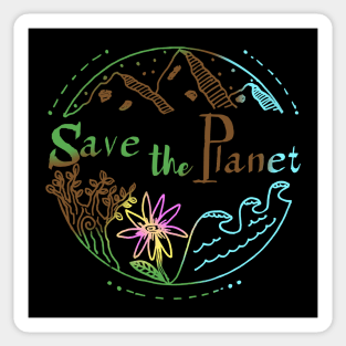 save the planet #1 Sticker